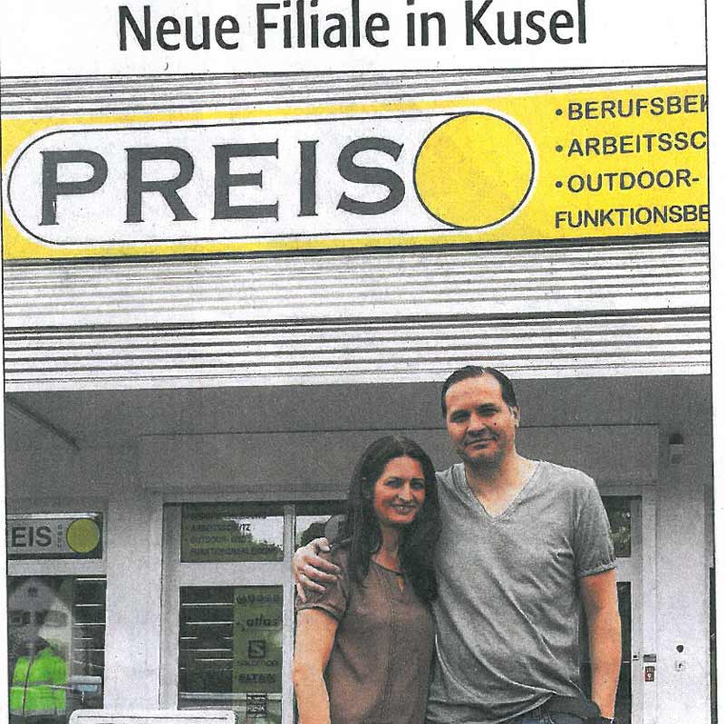 Die Rheinpfalz - Eröffnung Fa. Preis im FMZ Kusel
