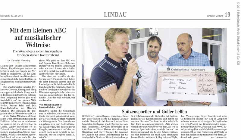 Lindauer Zeitung - Gaschler Golfturnier 2015